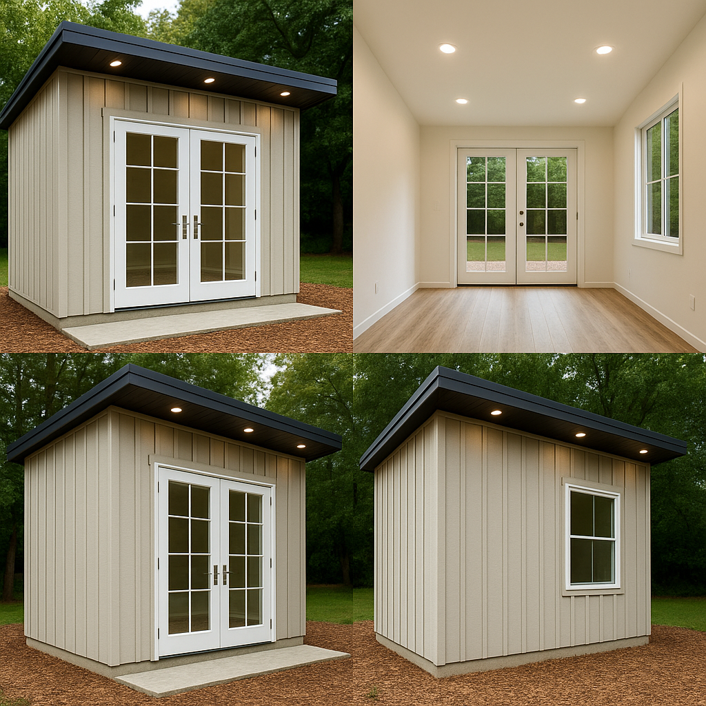 Custom Sheds, backyard offices and ADUs built by Near East Sheds 